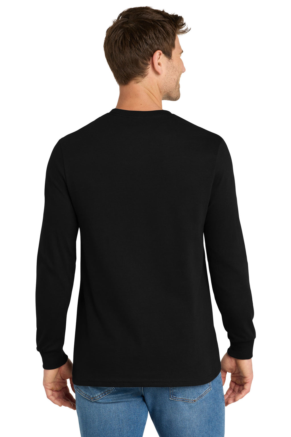 Volunteer Knitwear Chore Long Sleeve Tee VL60LS - Deep Black - back