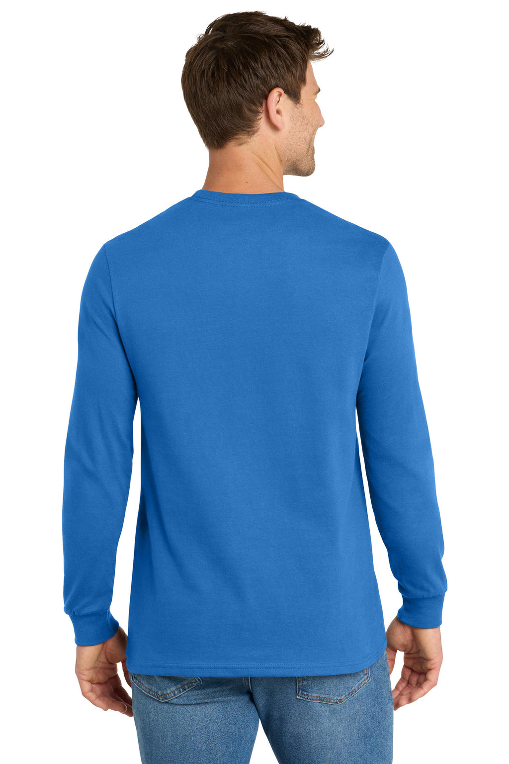 Volunteer Knitwear Chore Long Sleeve Tee VL60LS - True Royal - back