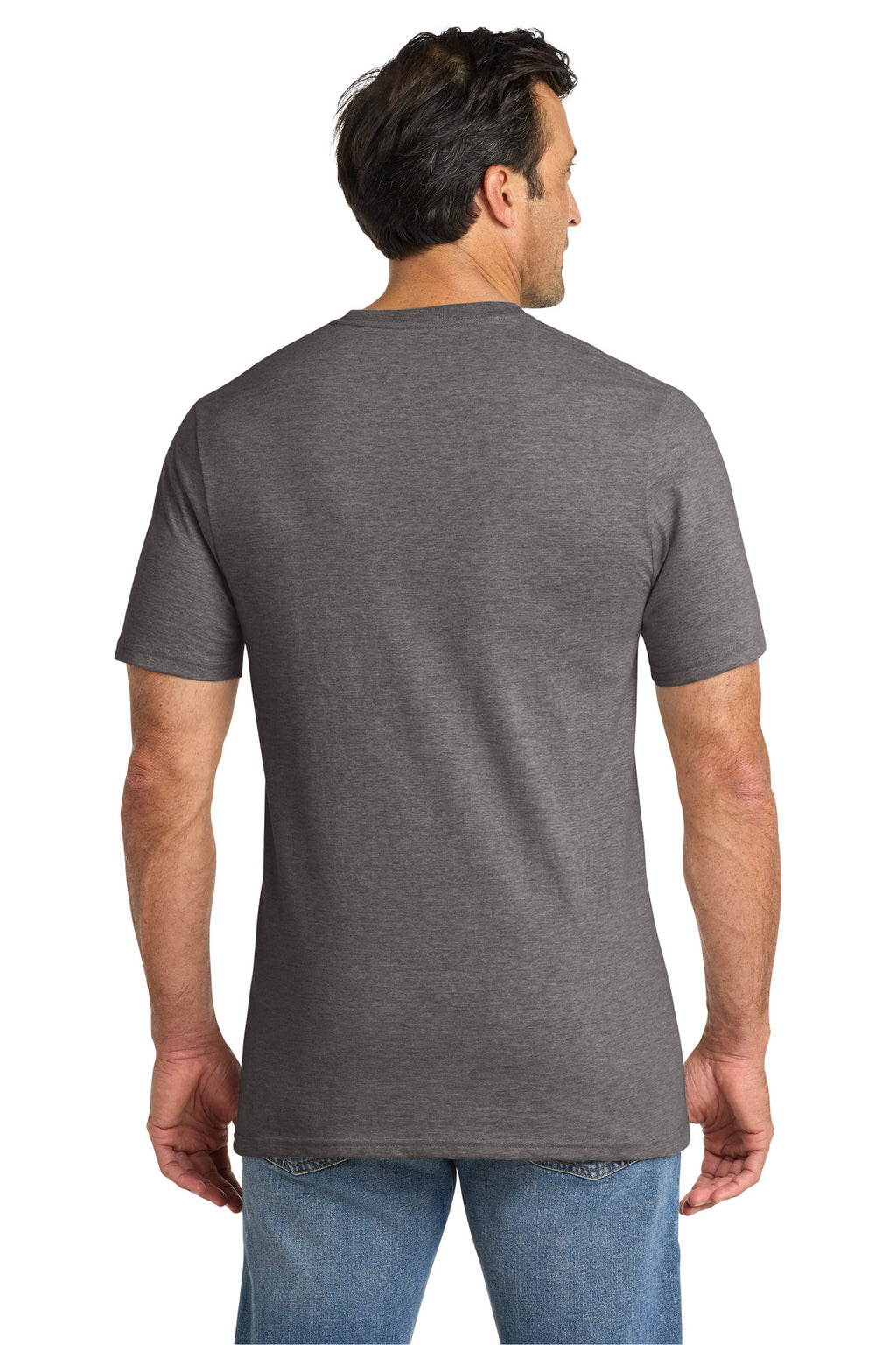 Volunteer Knitwear Chore Tee VL60 - Dark Heather Grey - back