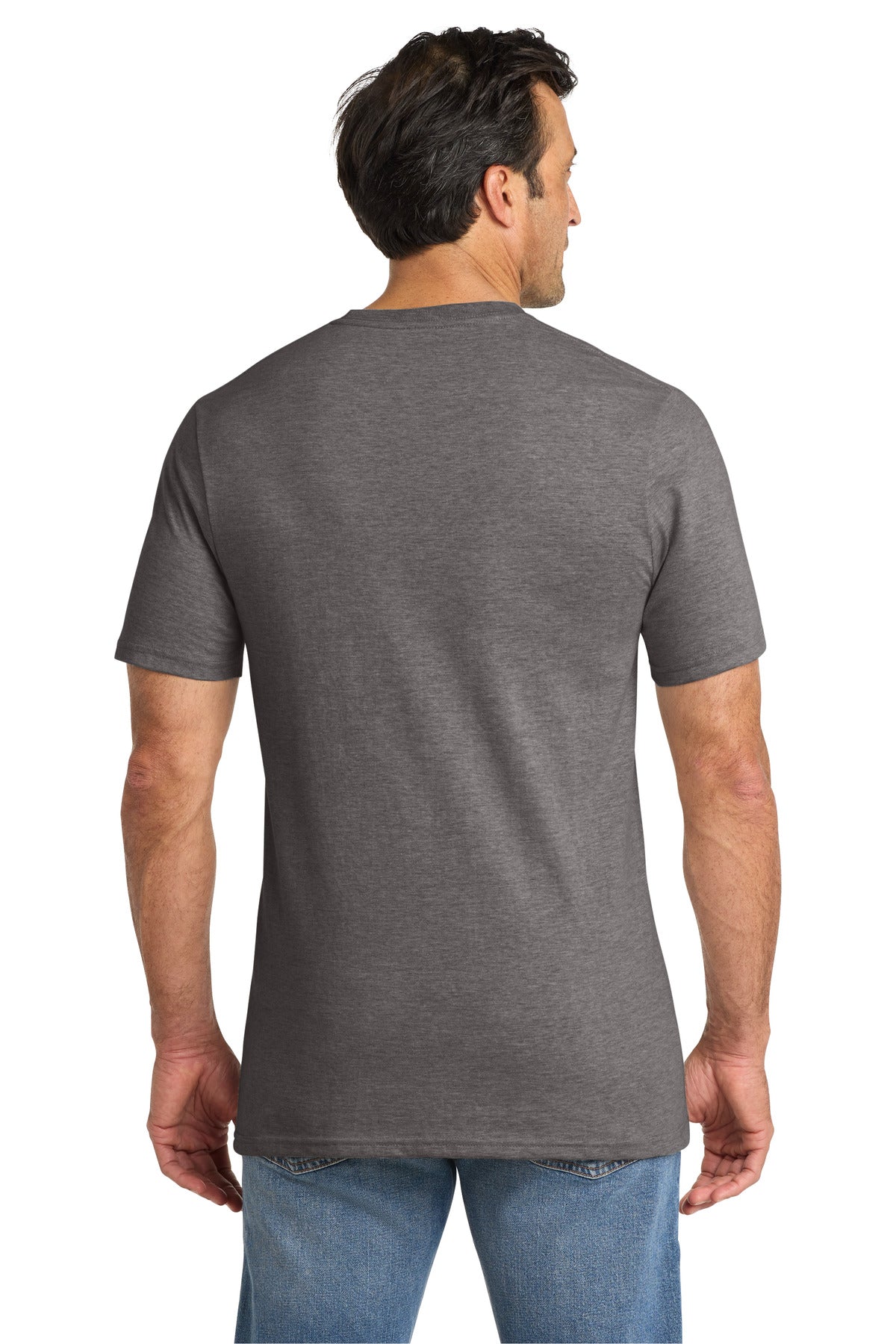 Volunteer Knitwear Chore Tee VL60 - Dark Heather Grey - back