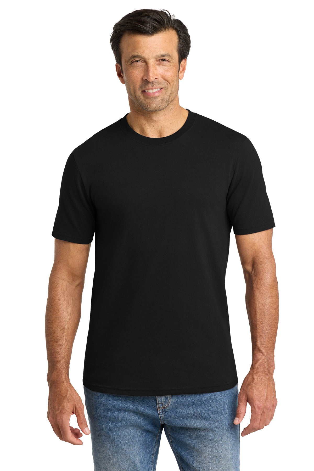 Volunteer Knitwear Chore Tee VL60 - Deep Black - front