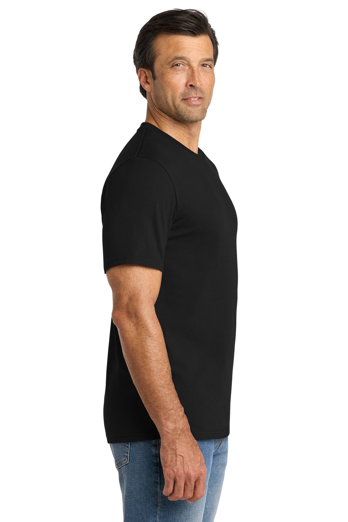 Volunteer Knitwear Chore Tee VL60 - Deep Black - side