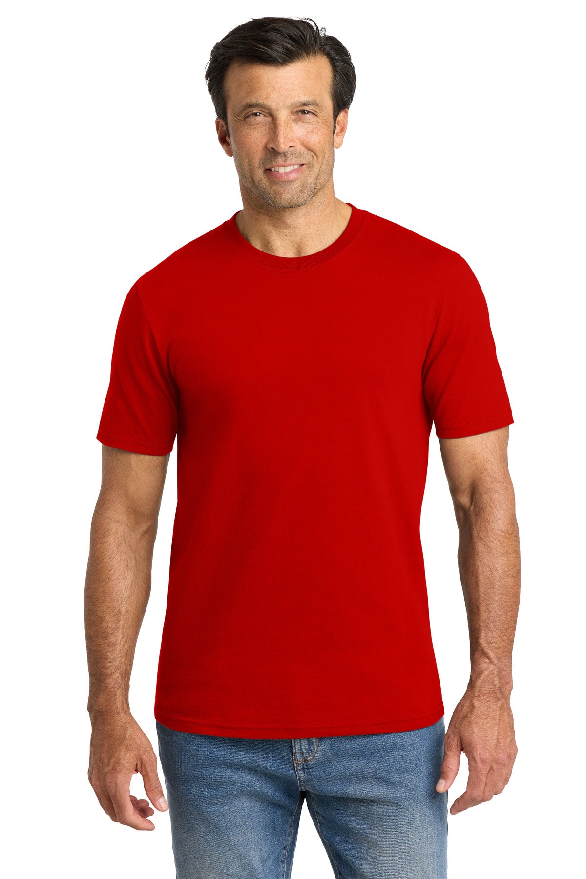 Volunteer Knitwear Chore Tee VL60 - Flag Red - front