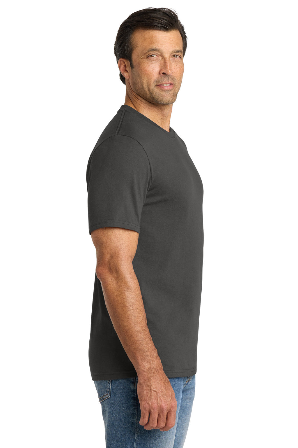 Volunteer Knitwear Chore Tee VL60 - Grey Steel - side