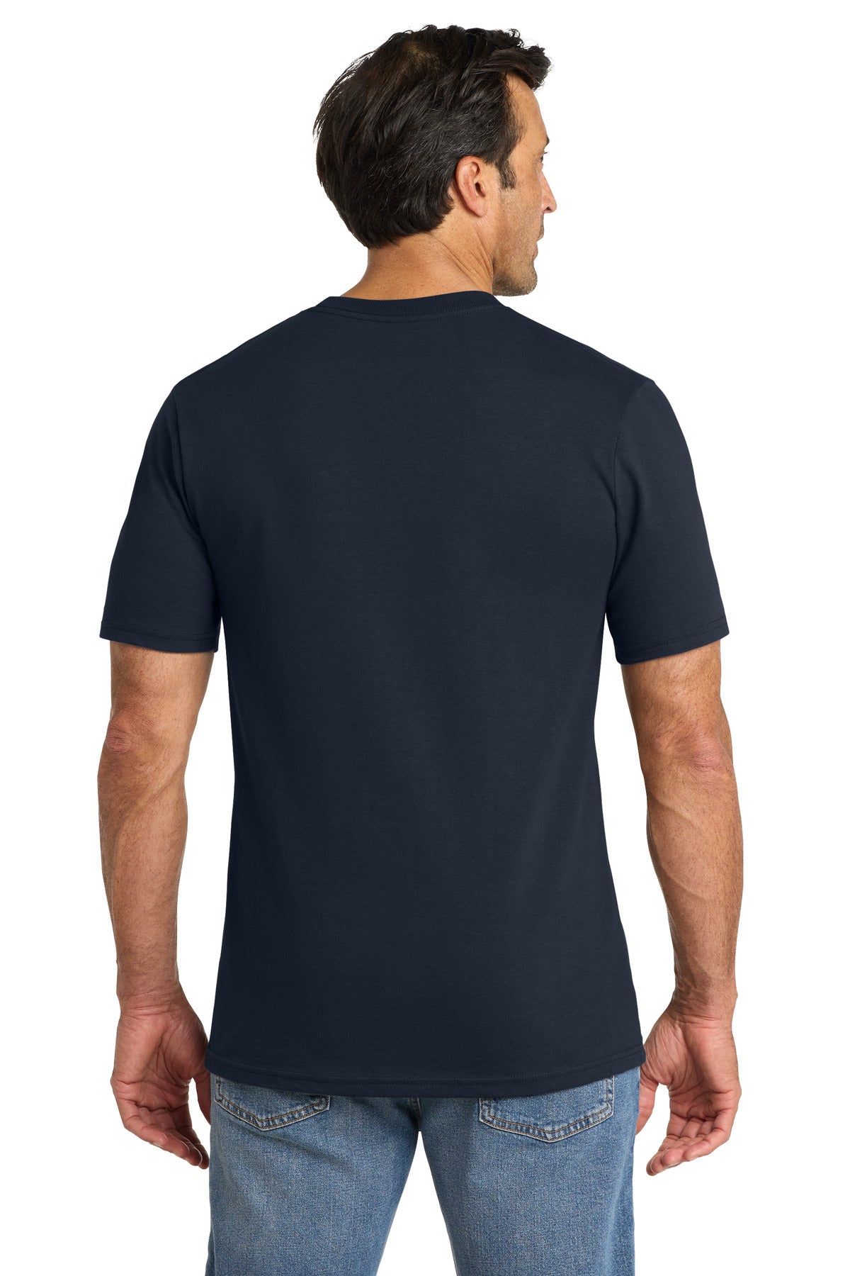 Volunteer Knitwear Chore Tee VL60 - Strong Navy - back