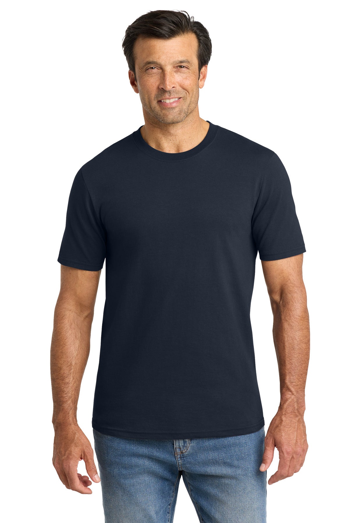 Volunteer Knitwear Chore Tee VL60 - Strong Navy - front
