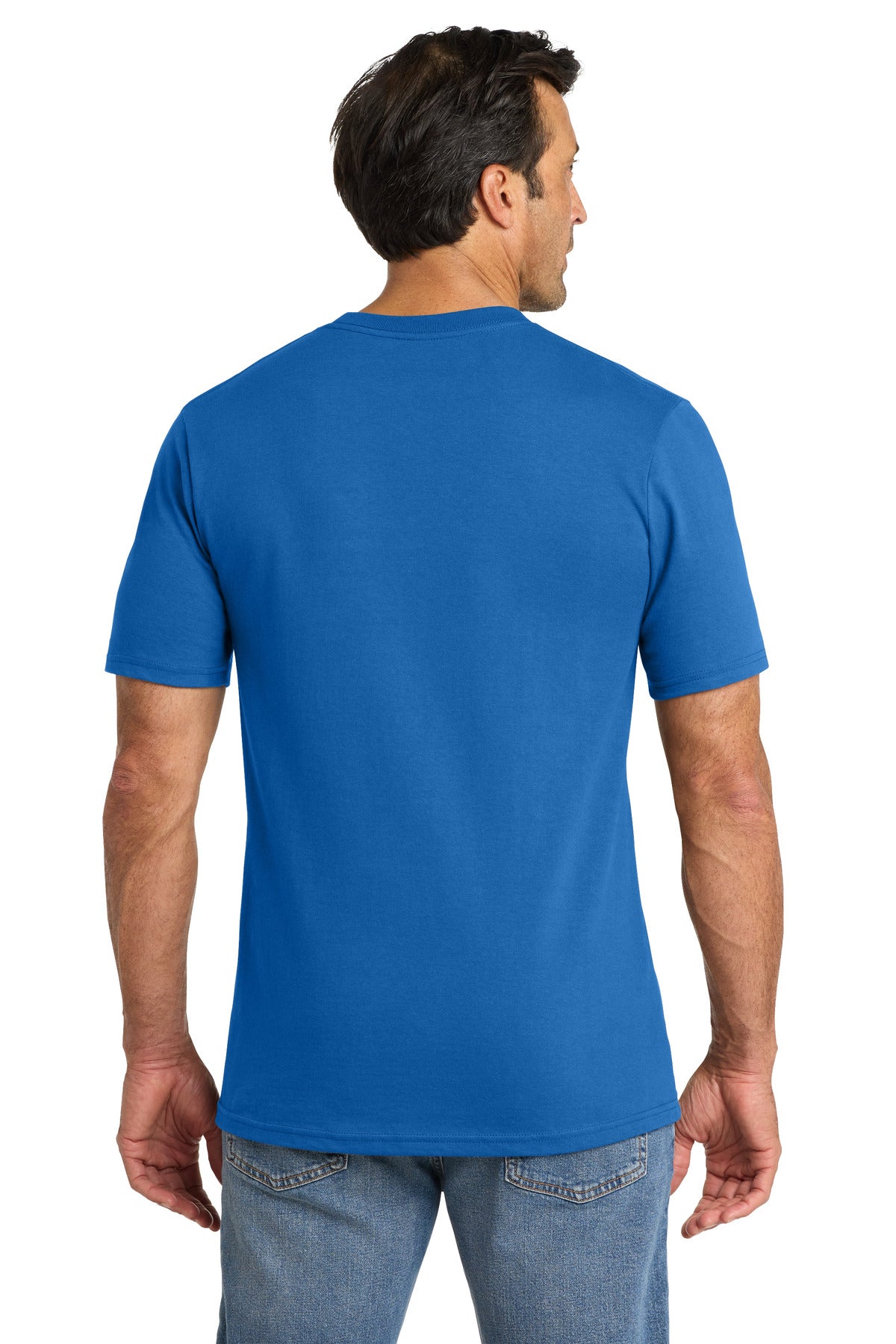 Volunteer Knitwear Chore Tee VL60 - True Royal - back