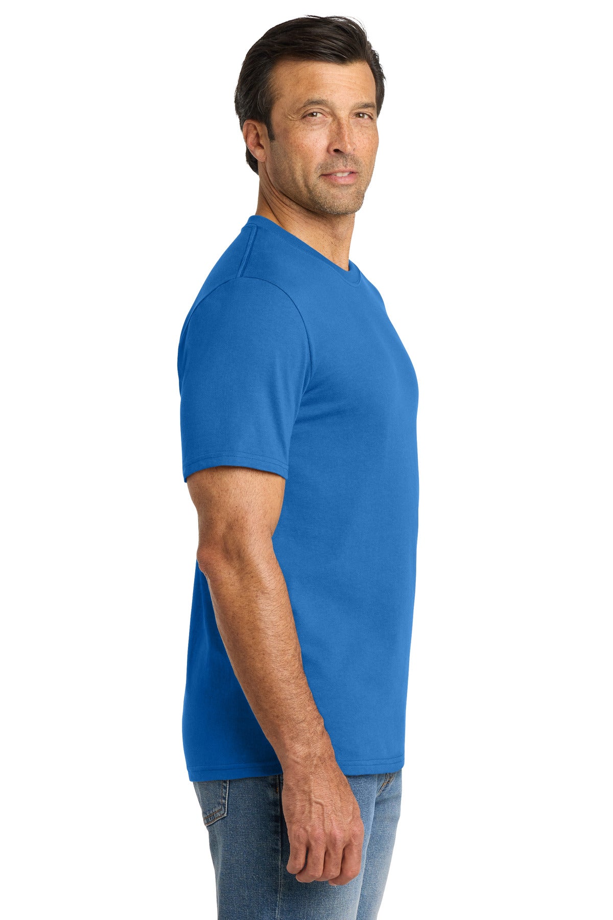 Volunteer Knitwear Chore Tee VL60 - True Royal - side