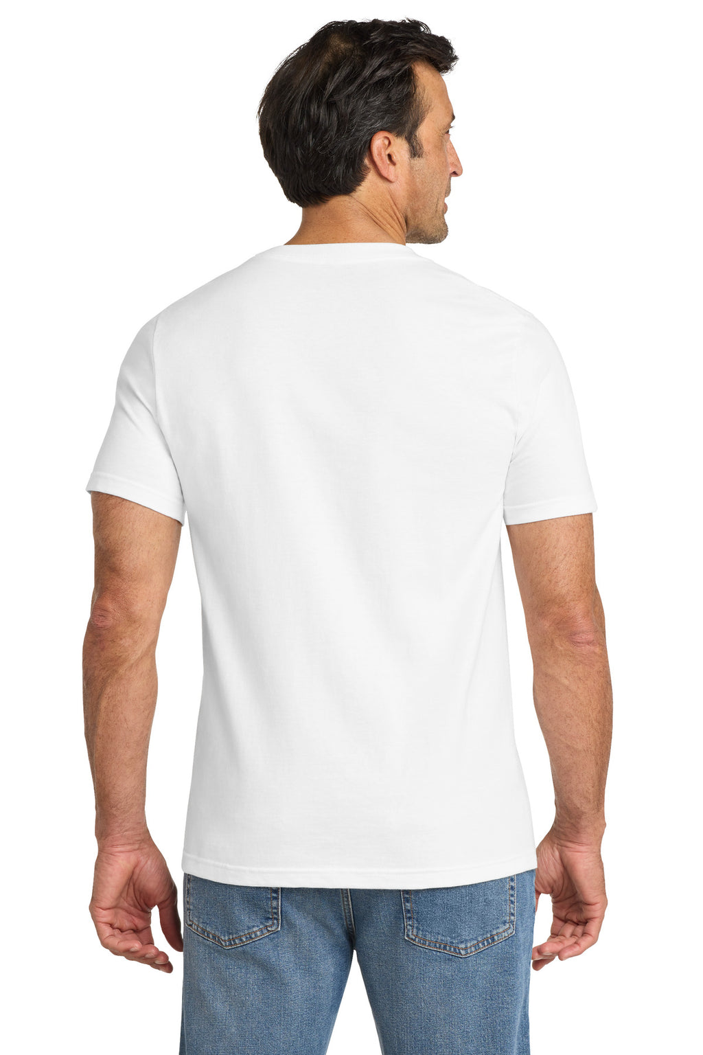 Volunteer Knitwear Chore Tee VL60 - White - back