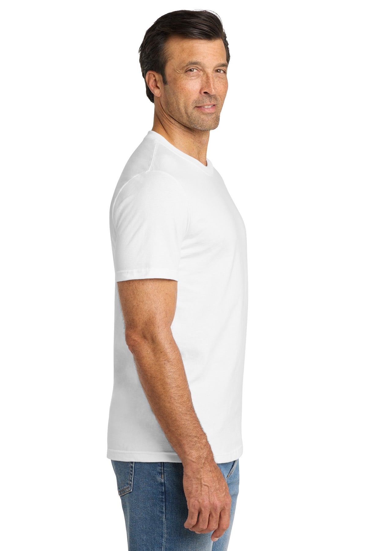 Volunteer Knitwear Chore Tee VL60 - White - side