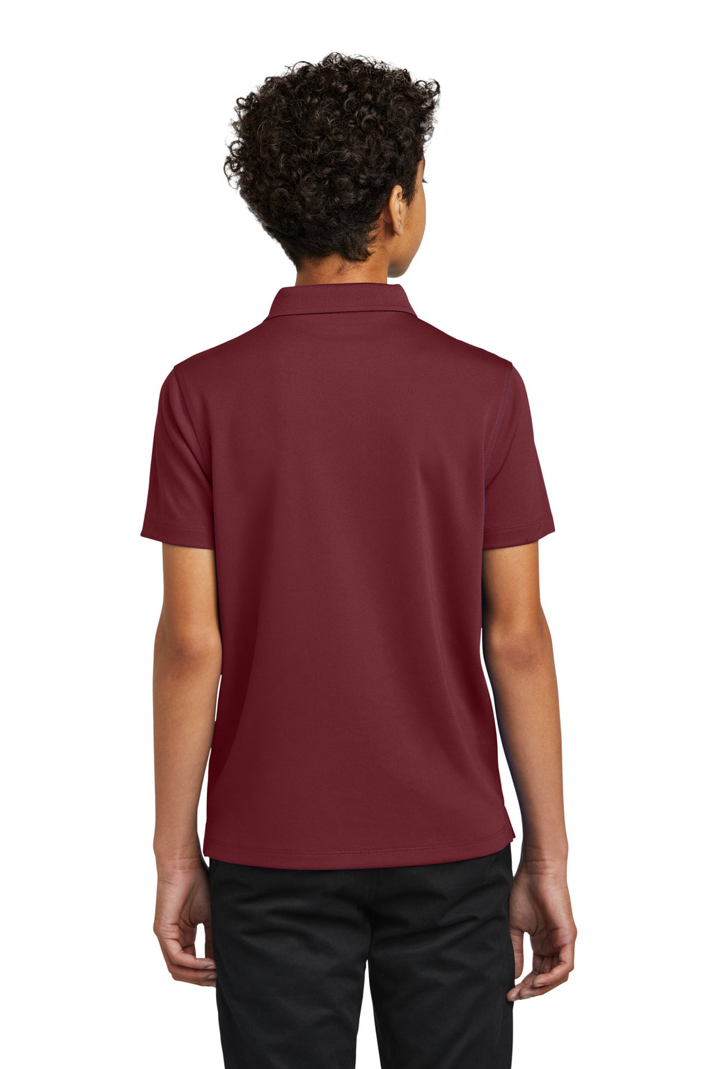 Port Authority Youth Dry Zone UV Micro-Mesh Polo Y110 - Burgundy - back