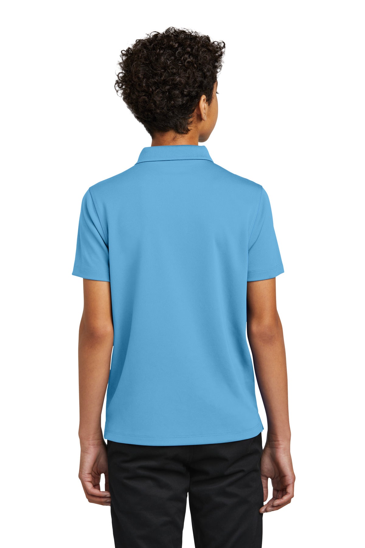 Port Authority Youth Dry Zone UV Micro-Mesh Polo Y110 - Carolina Blue - back