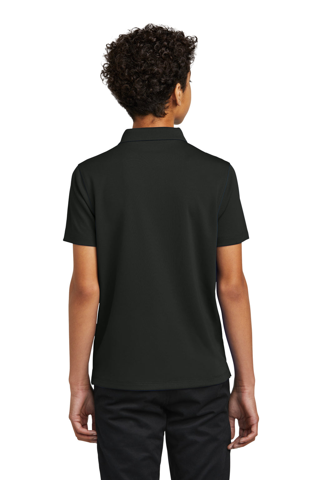 Port Authority Youth Dry Zone UV Micro-Mesh Polo Y110 - Deep Black - back