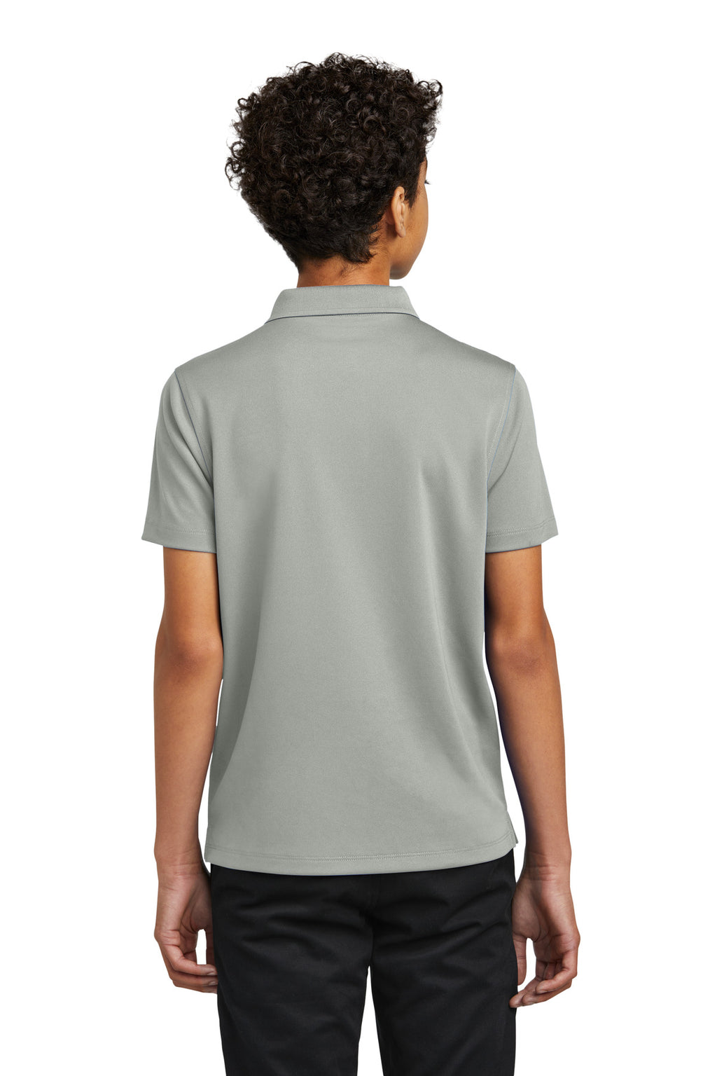 Port Authority Youth Dry Zone UV Micro-Mesh Polo Y110 - Gusty Grey - back