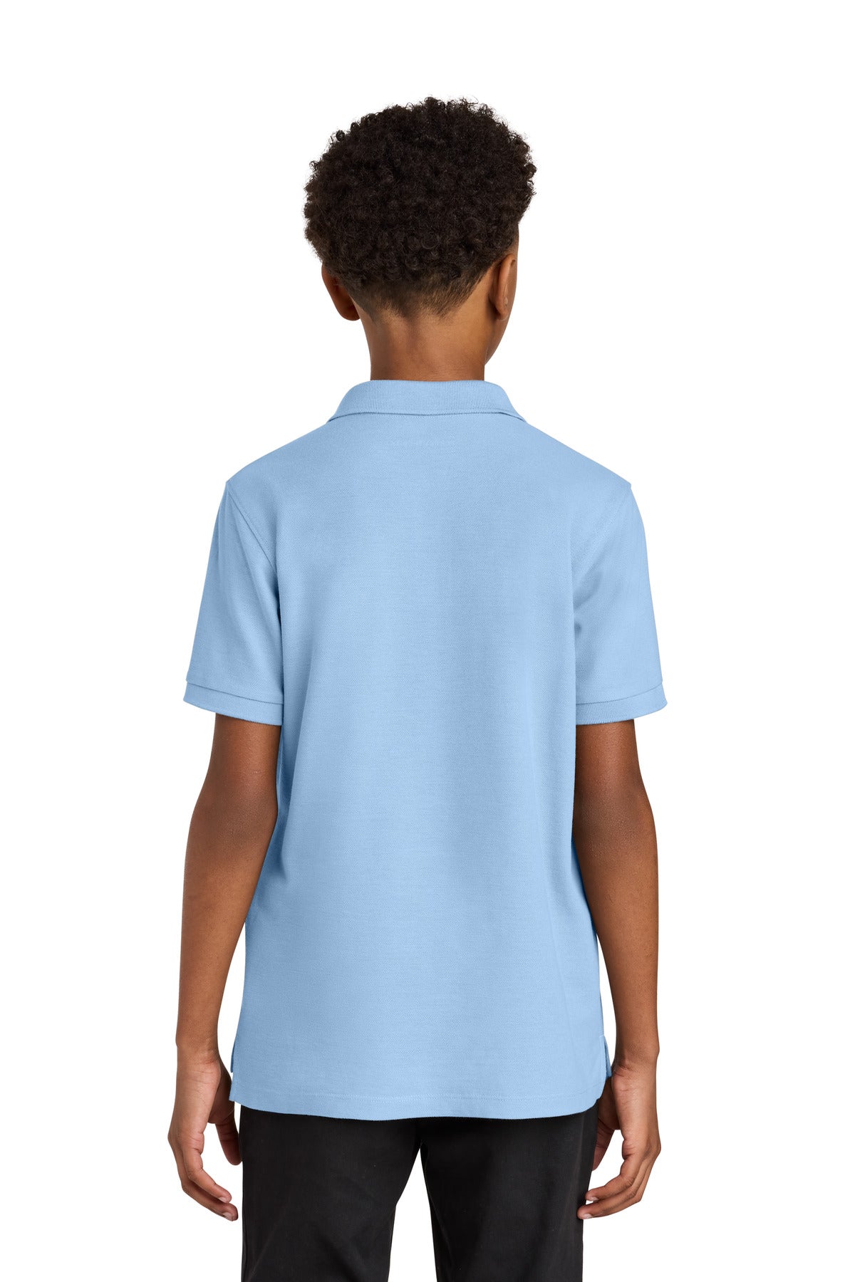 Port Authority Youth Wearever Signature Pique Polo Y200 - Cloud Blue - back