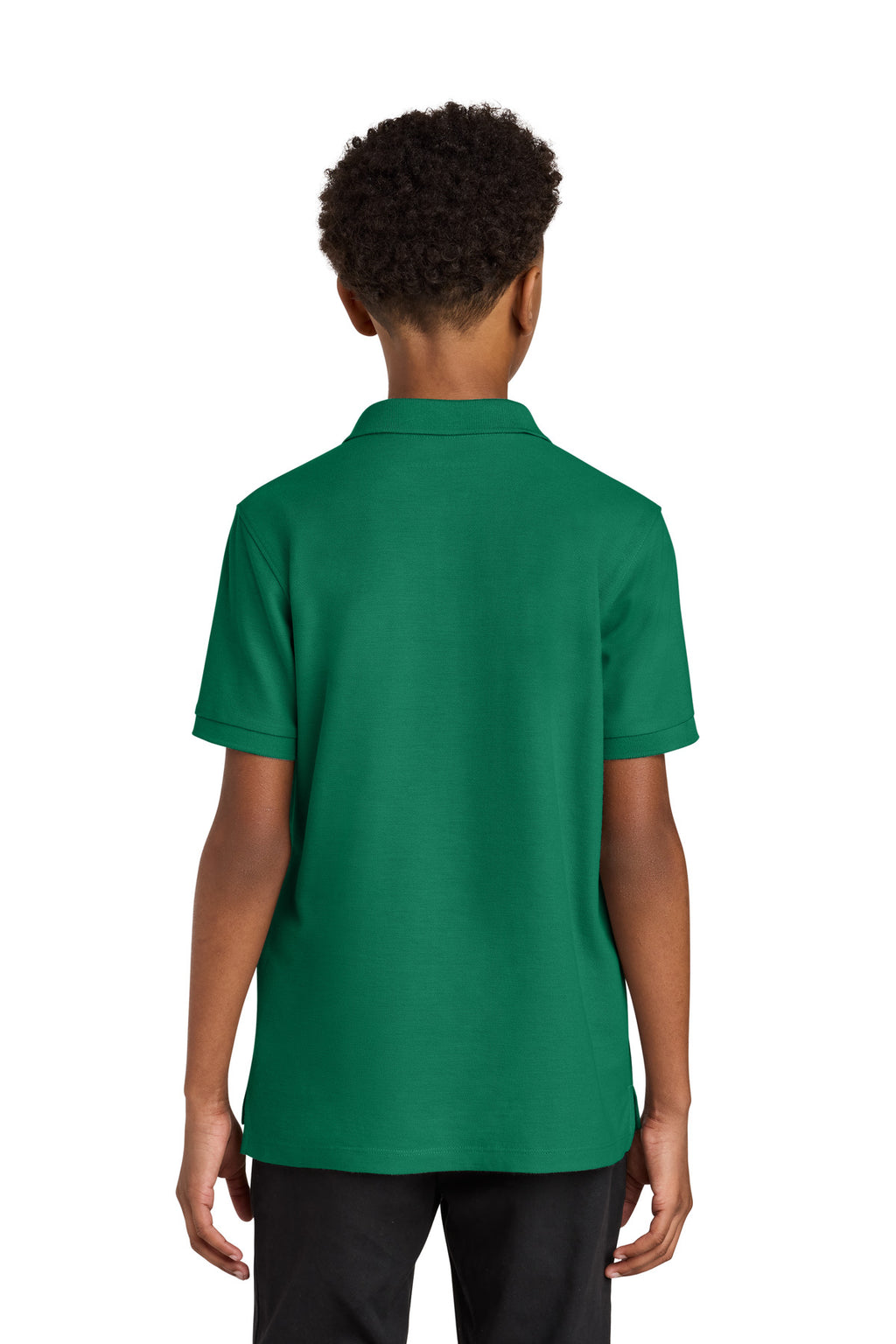 Port Authority Youth Wearever Signature Pique Polo Y200 - Kelly Green - back