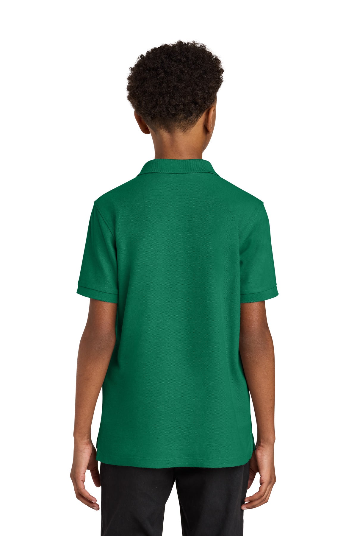 Port Authority Youth Wearever Signature Pique Polo Y200 - Kelly Green - back