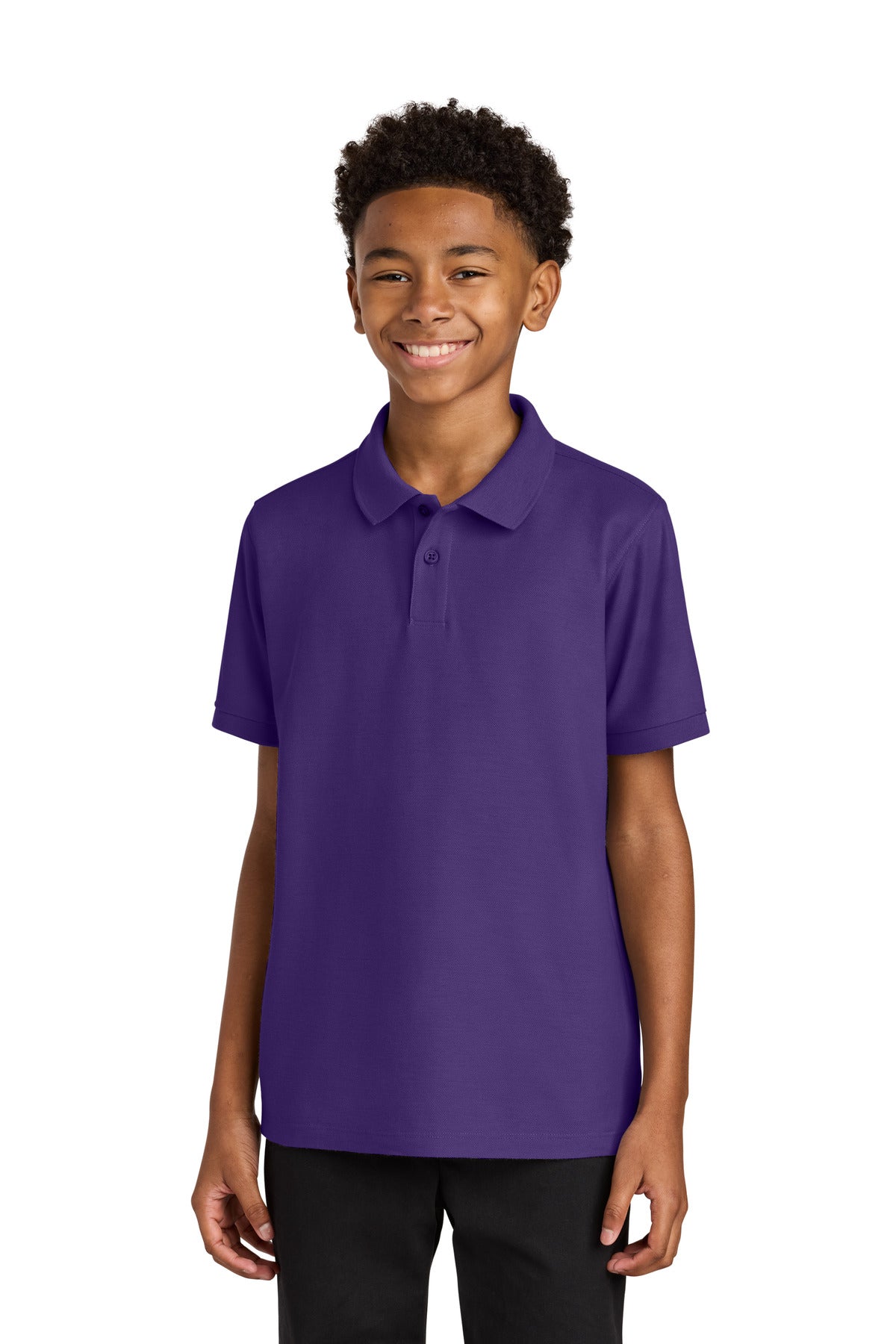 Port Authority Youth Wearever Signature Pique Polo Y200 - Prism Purple - front