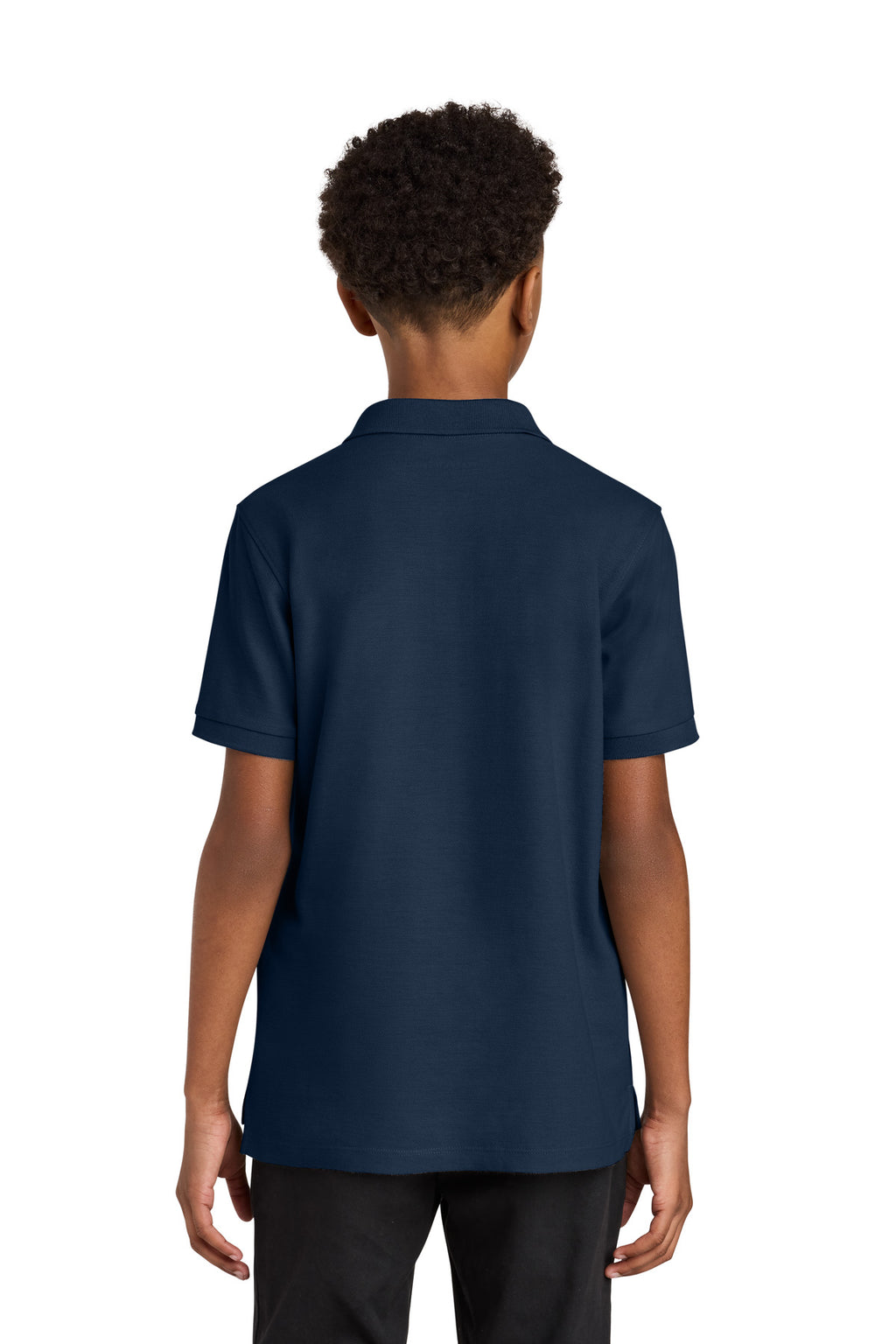 Port Authority Youth Wearever Signature Pique Polo Y200 - River Blue Navy - back