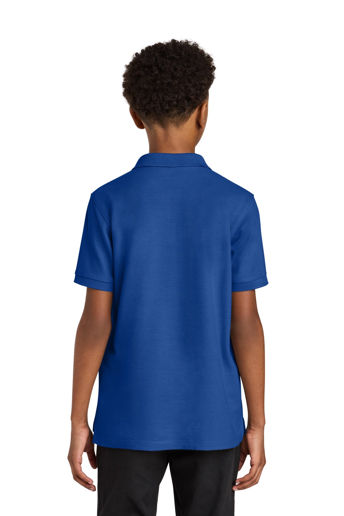 Port Authority Youth Wearever Signature Pique Polo Y200 - True Royal - back