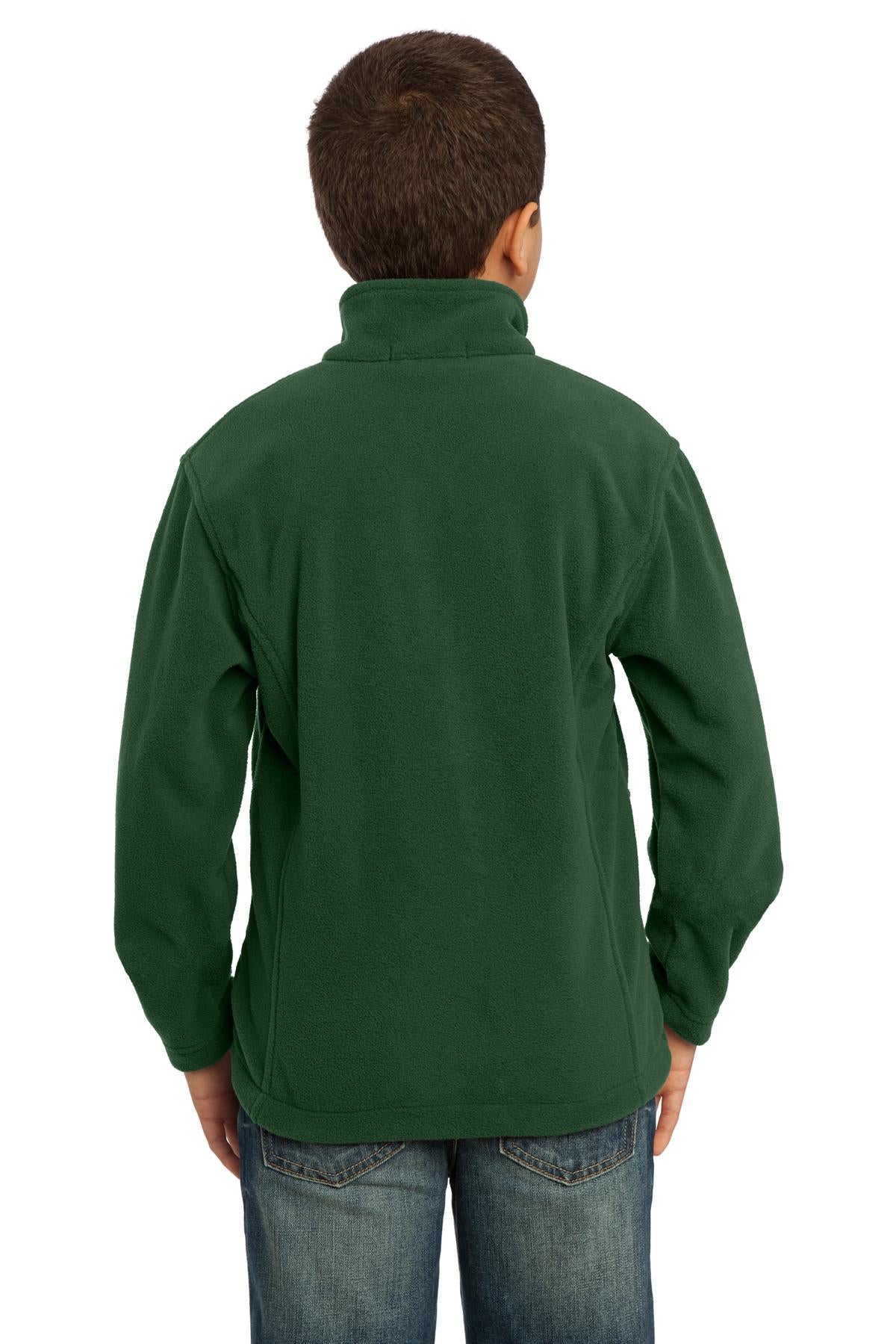 Port Authority Youth Value Fleece Jacket. Y217 - Forest Green - back
