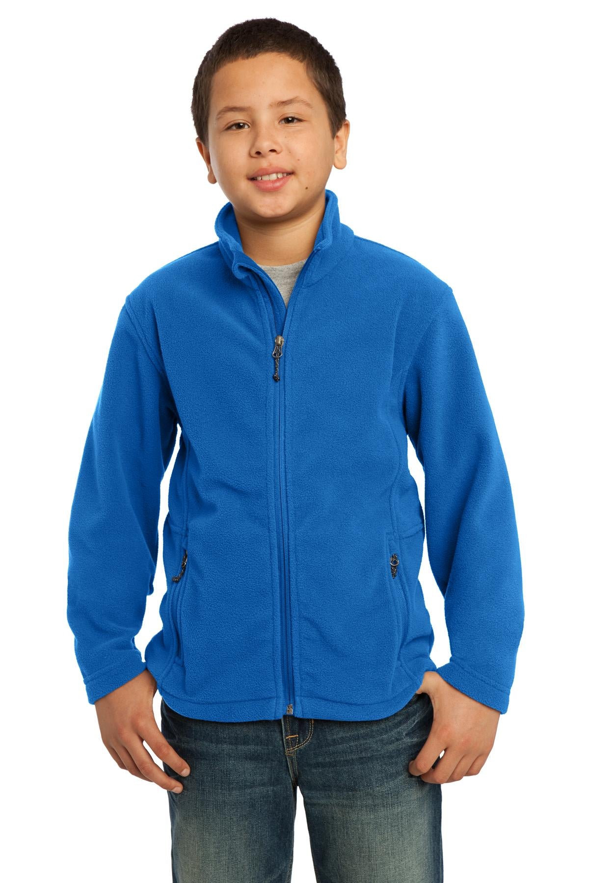 Port Authority Youth Value Fleece Jacket. Y217 - True Royal - front