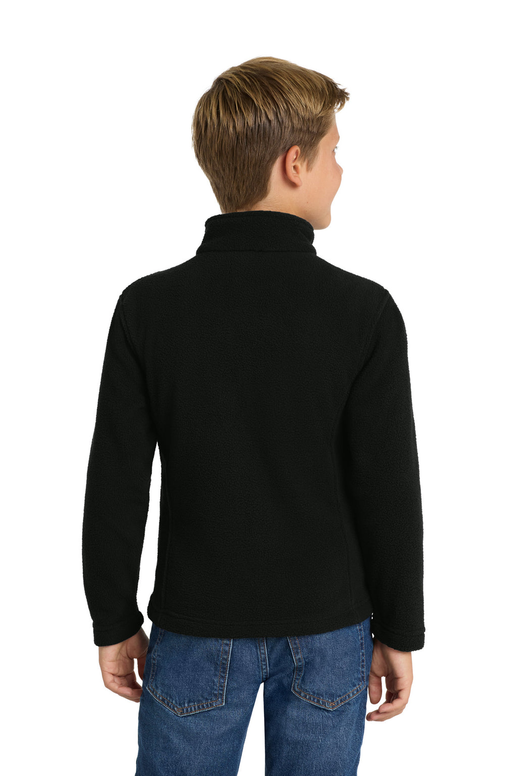 Port Authority Youth Value Fleece Jacket. Y217 - Black - back