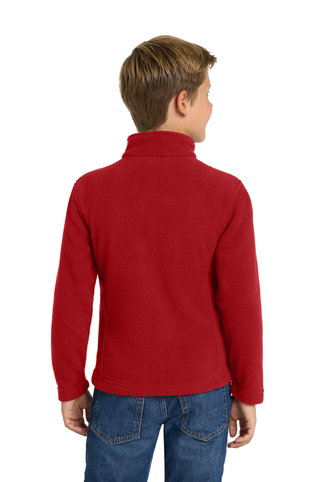 Port Authority Youth Value Fleece Jacket. Y217 - True Red - back