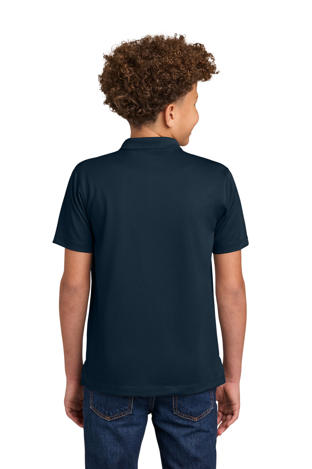 Port Authority Youth Wearever Performance Pique Polo Y240 - River Blue Navy - back