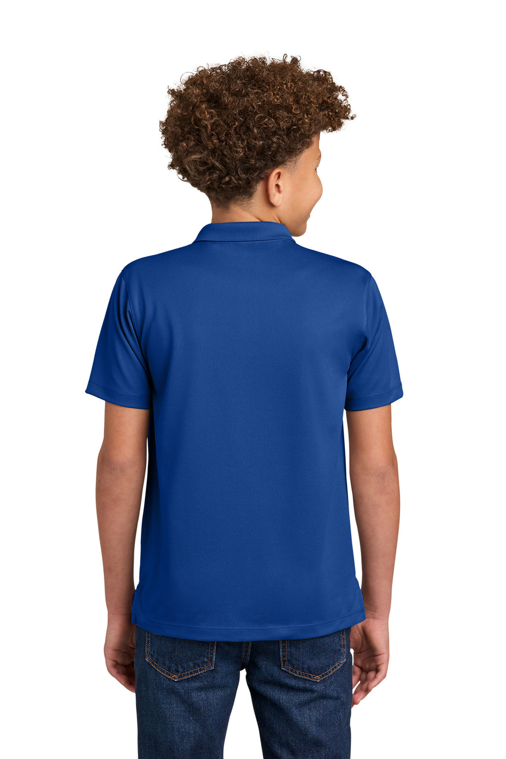 Port Authority Youth Wearever Performance Pique Polo Y240 - True Royal - back