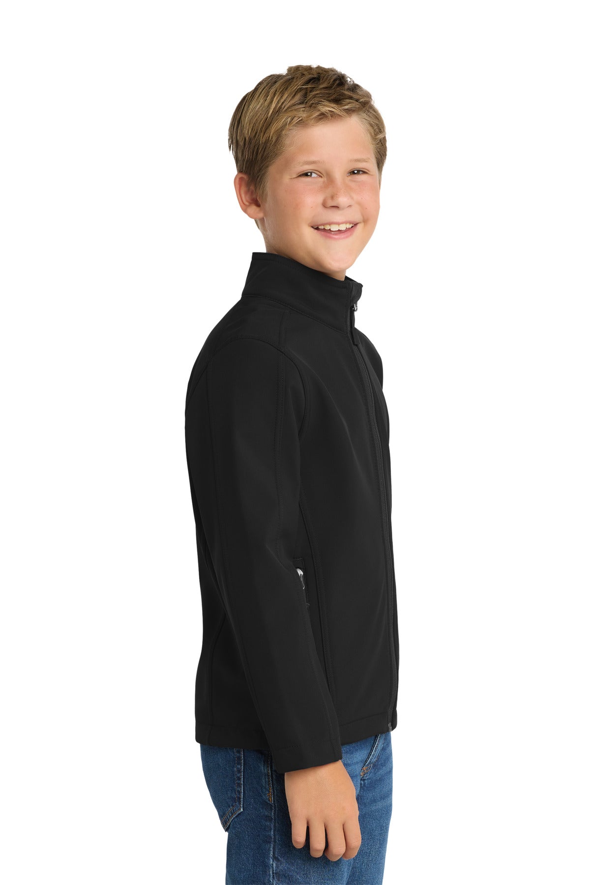 Port Authority Youth Core Soft Shell Jacket. Y317 - Black - side