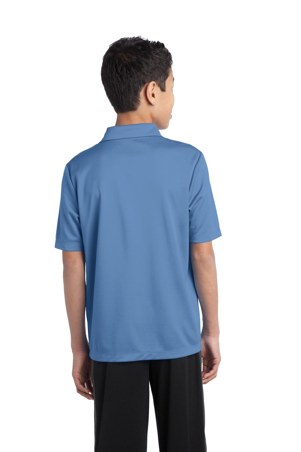 Port Authority Youth Silk Touch Performance Polo. Y540 - Carolina Blue - back
