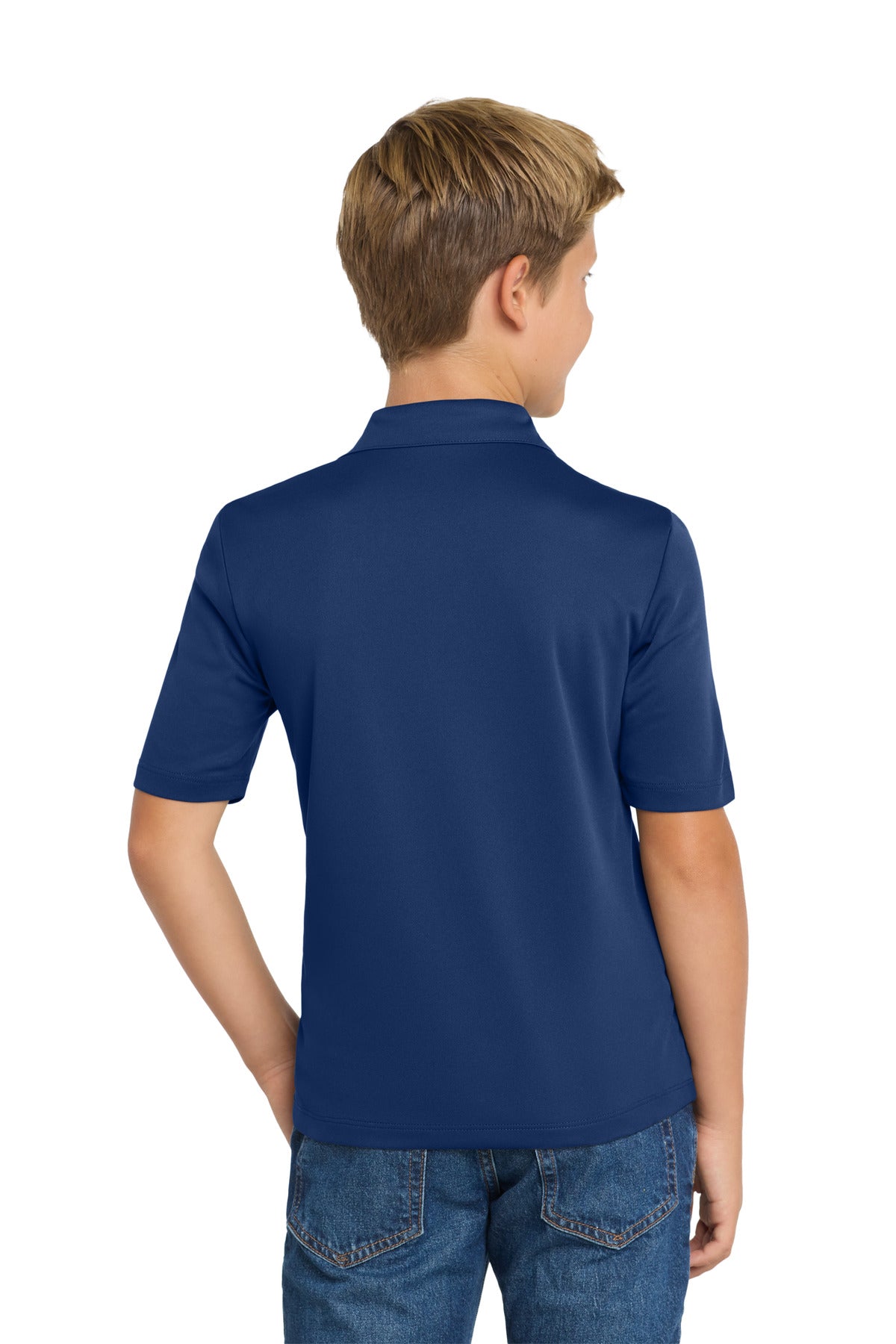 Port Authority Youth Silk Touch Performance Polo. Y540 - Royal - back