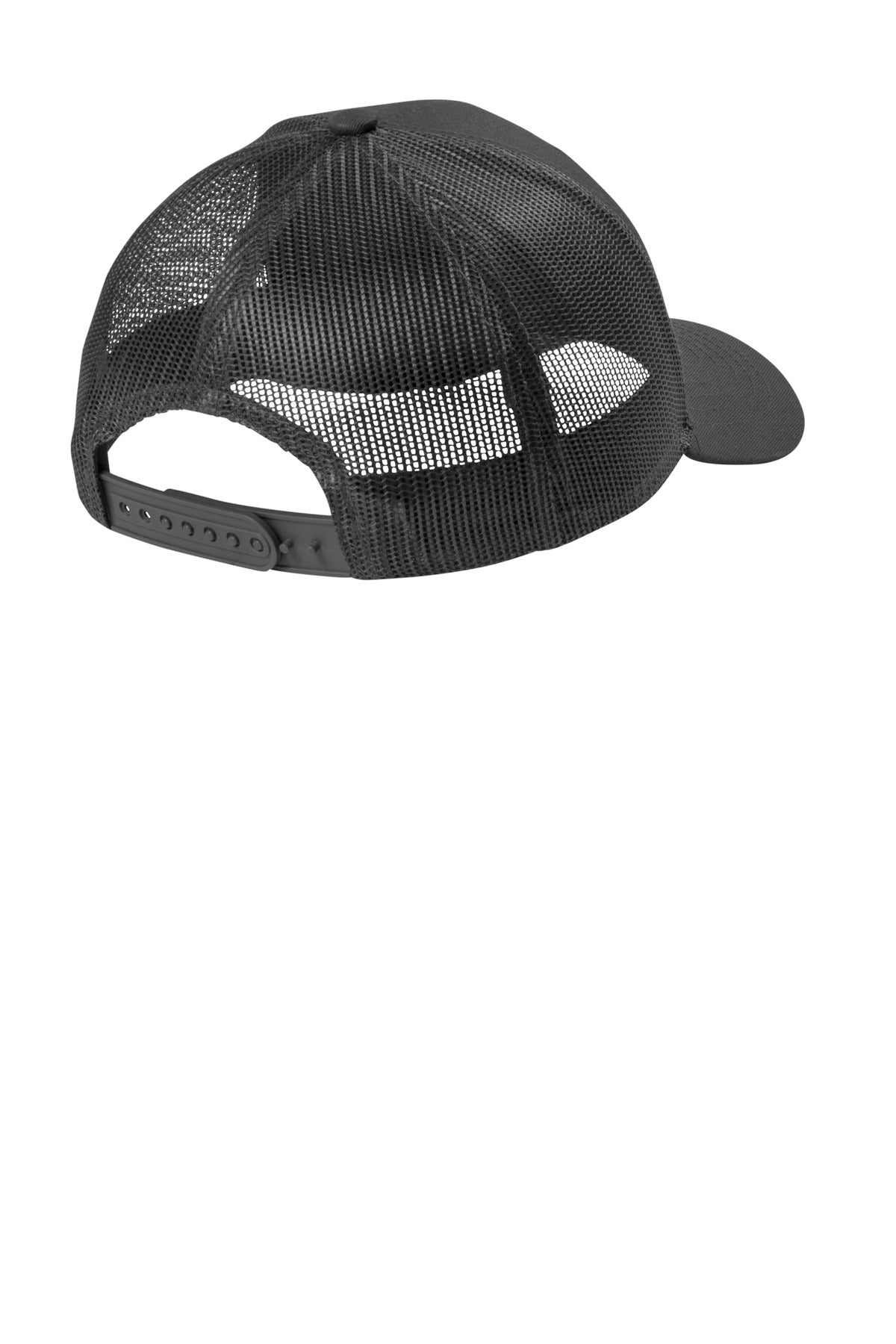 Port Authority Youth Snapback Trucker Cap YC402 - Grey Steel - back