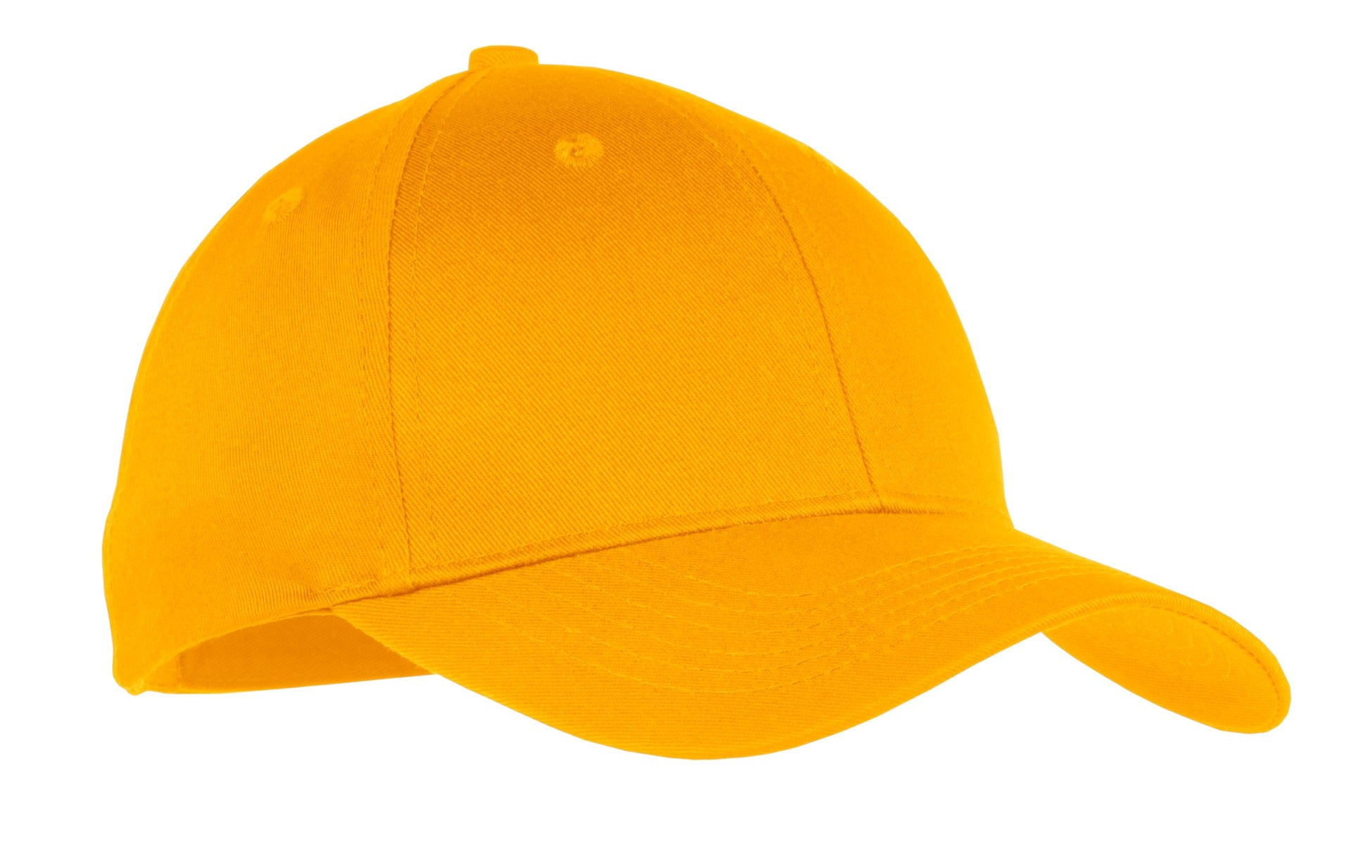 Port Authority Youth Six-Panel Twill Cap. YCP80 - Athletic Gold - front
