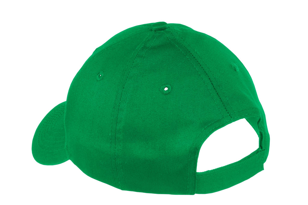 Port Authority Youth Six-Panel Twill Cap. YCP80 - Kelly Green - back