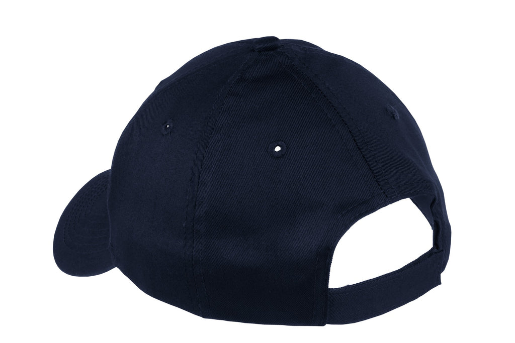 Port Authority Youth Six-Panel Twill Cap. YCP80 - Navy - back