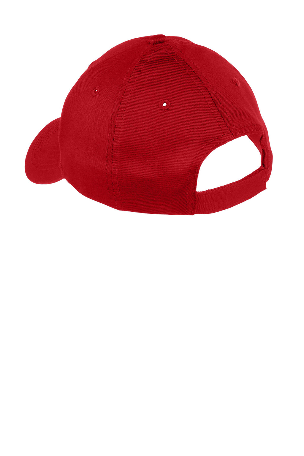 Port Authority Youth Six-Panel Twill Cap. YCP80 - True Red - back