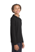 Sport-Tek Youth PosiCharge Competitor Hooded Pullover. YST358 - Black - front