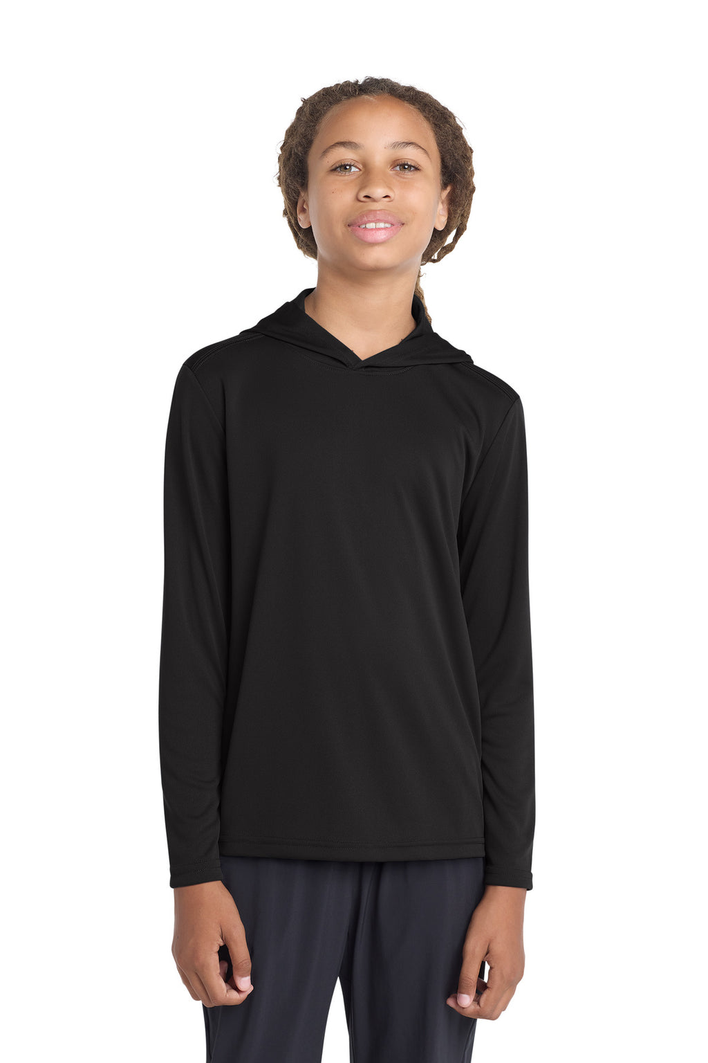 Sport-Tek Youth PosiCharge Competitor Hooded Pullover. YST358 - Black - side