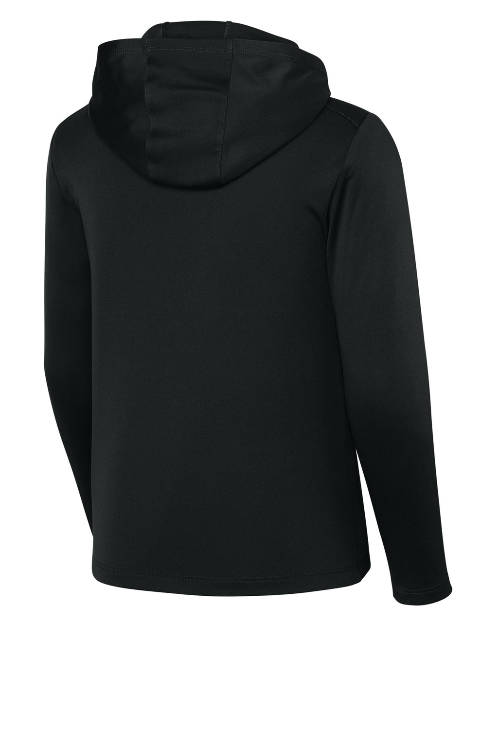 Sport-Tek Youth Posi-UV Pro Long Sleeve Hoodie YST420LSH - Black - back