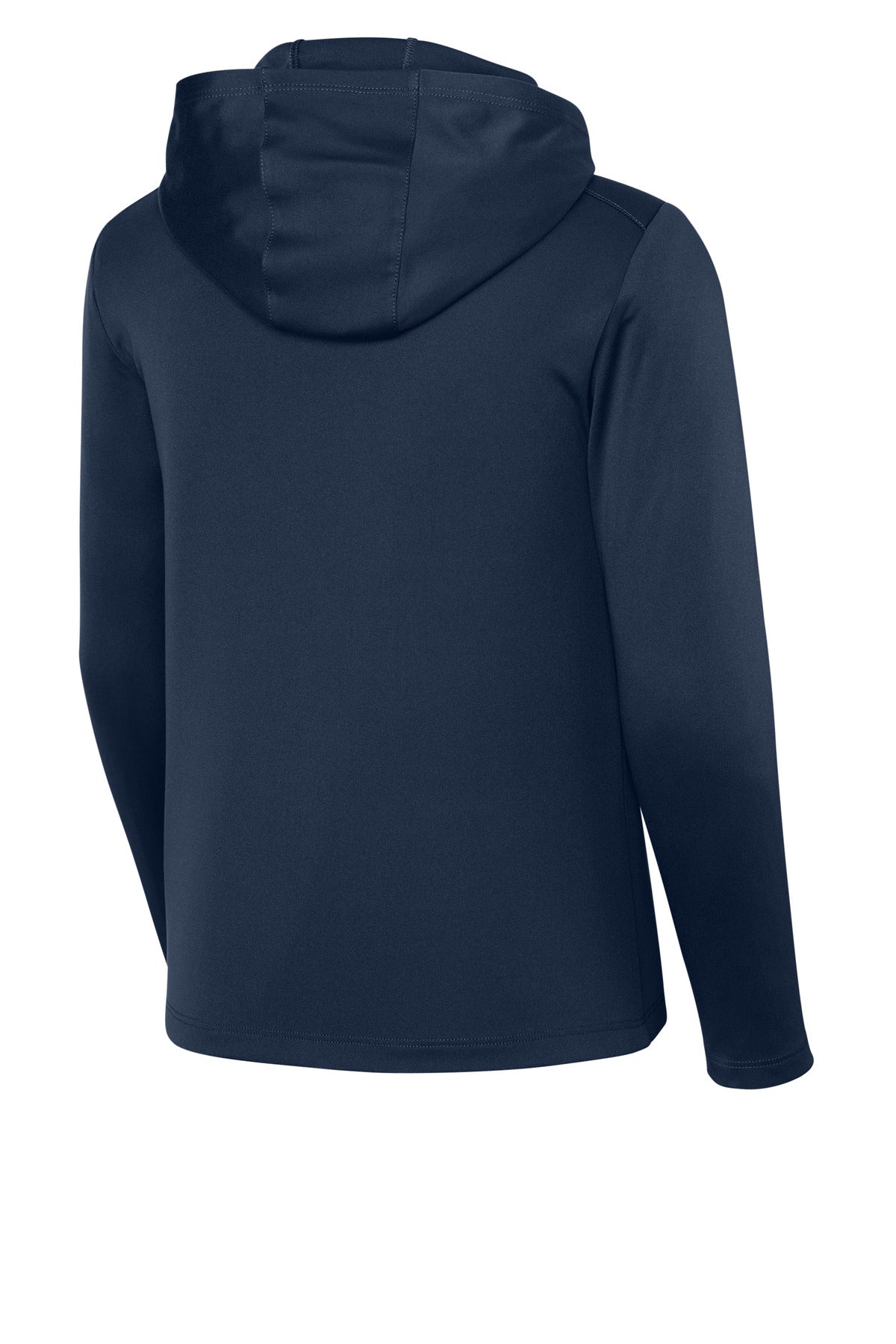 Sport-Tek Youth Posi-UV Pro Long Sleeve Hoodie YST420LSH - True Navy - back