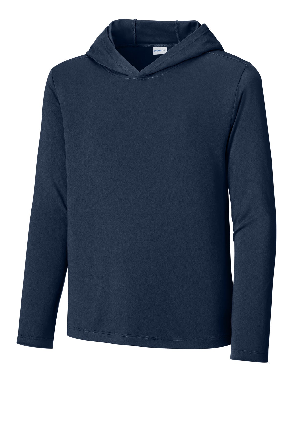 Sport-Tek Youth Posi-UV Pro Long Sleeve Hoodie YST420LSH - True Navy - front