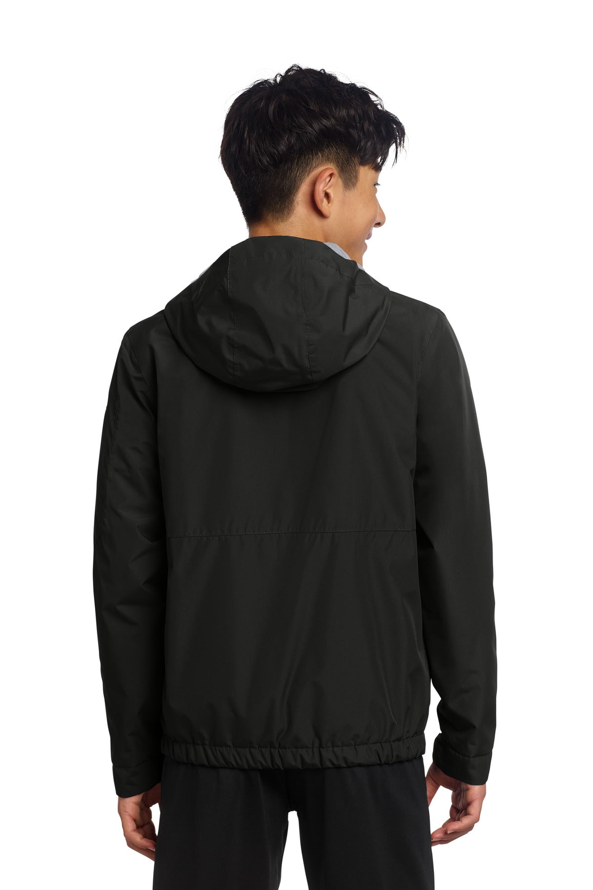 Sport-Tek Youth Waterproof Insulated Jacket YST56 - Black - back