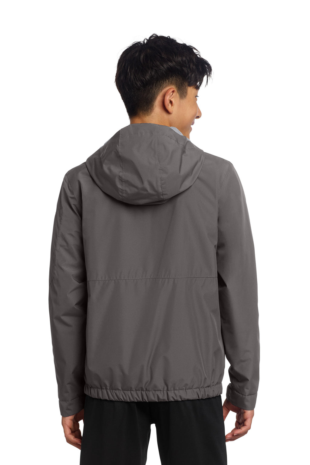 Sport-Tek Youth Waterproof Insulated Jacket YST56 - Graphite - back