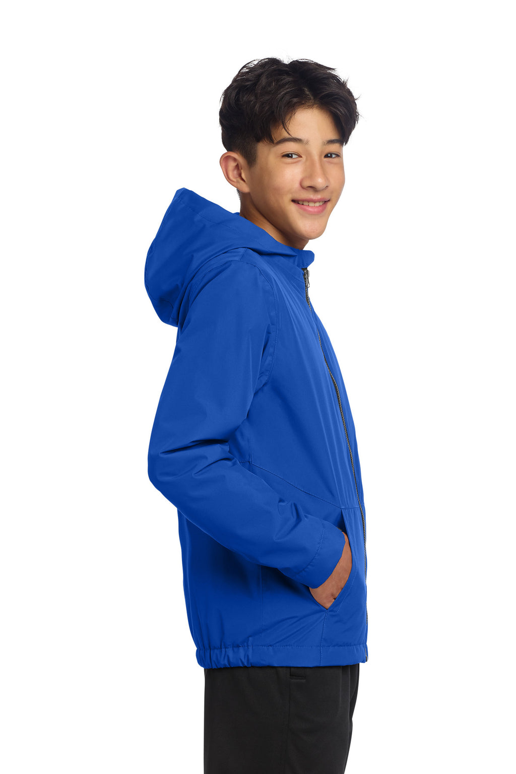 Sport-Tek Youth Waterproof Insulated Jacket YST56 - True Royal - side