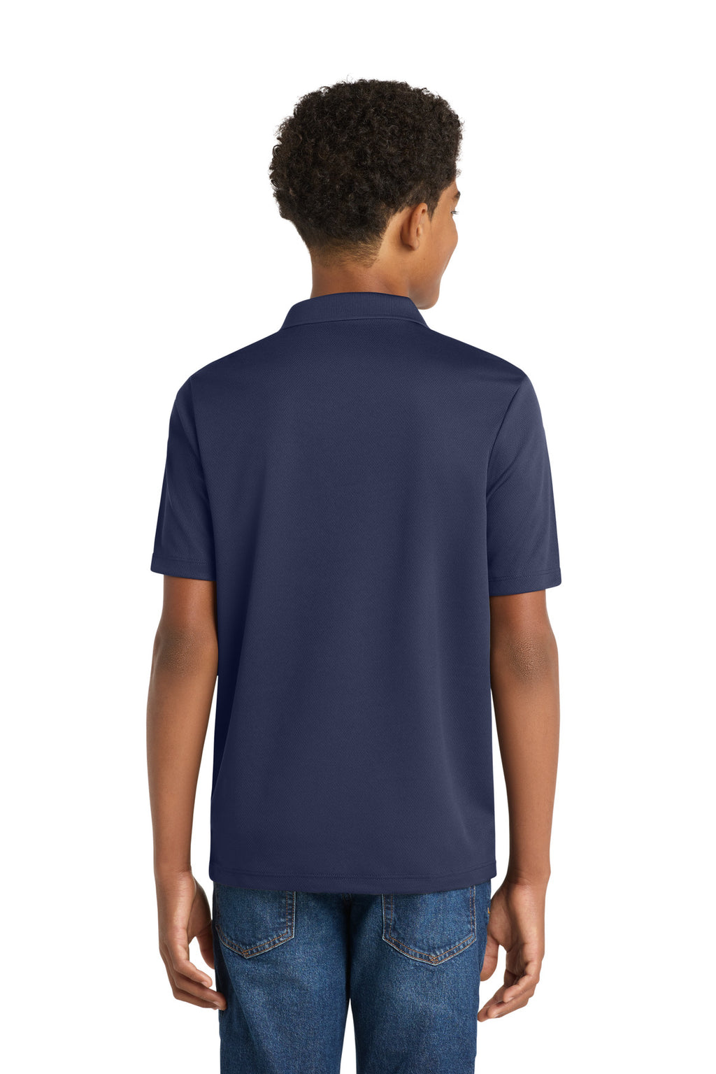 Sport-Tek Youth PosiCharge RacerMesh Polo. YST640 - True Navy - back