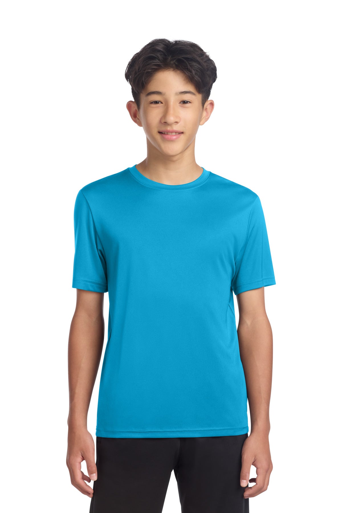 Sport-Tek Youth PosiCharge Re-Compete Tee YST720 - Atomic Blue - front