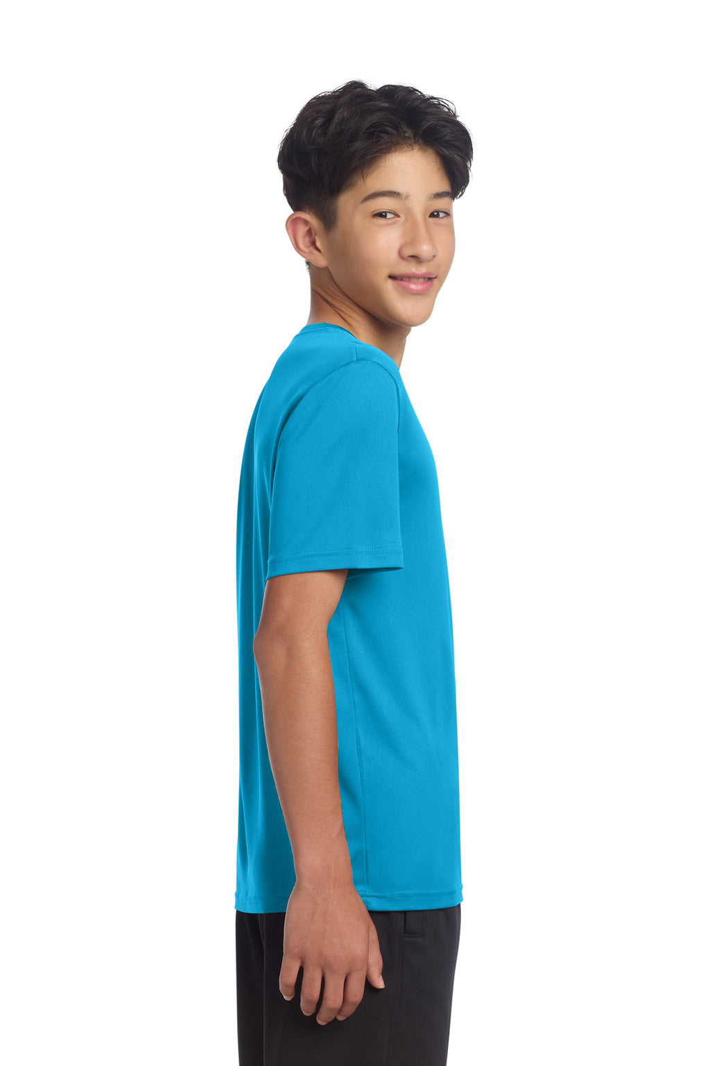 Sport-Tek Youth PosiCharge Re-Compete Tee YST720 - Atomic Blue - side