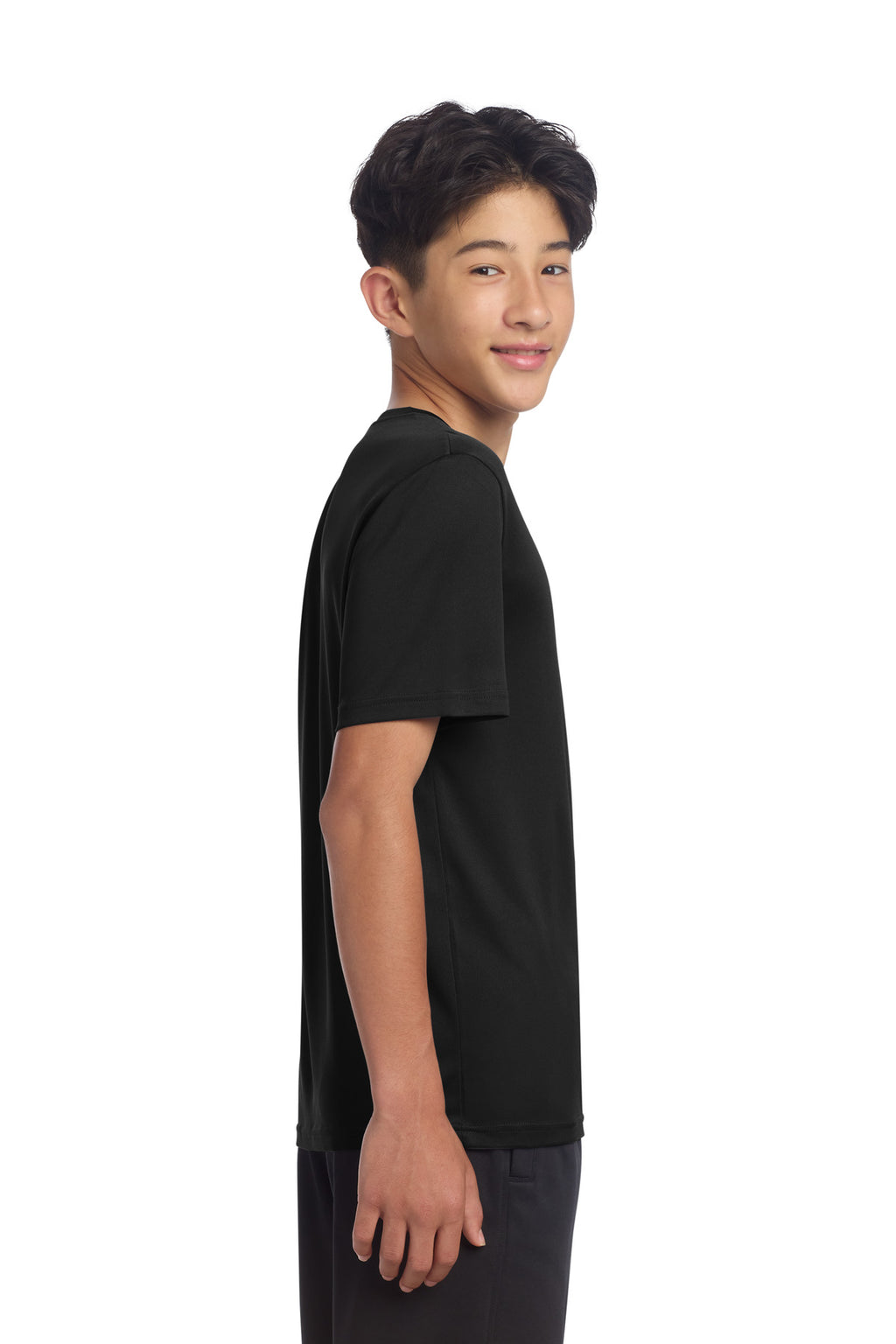 Sport-Tek Youth PosiCharge Re-Compete Tee YST720 - Black - side